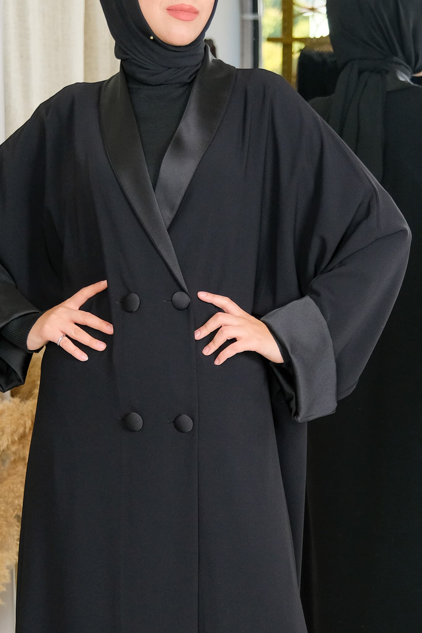 Hatice Ulaş Hu-1001 Siyah Abaya