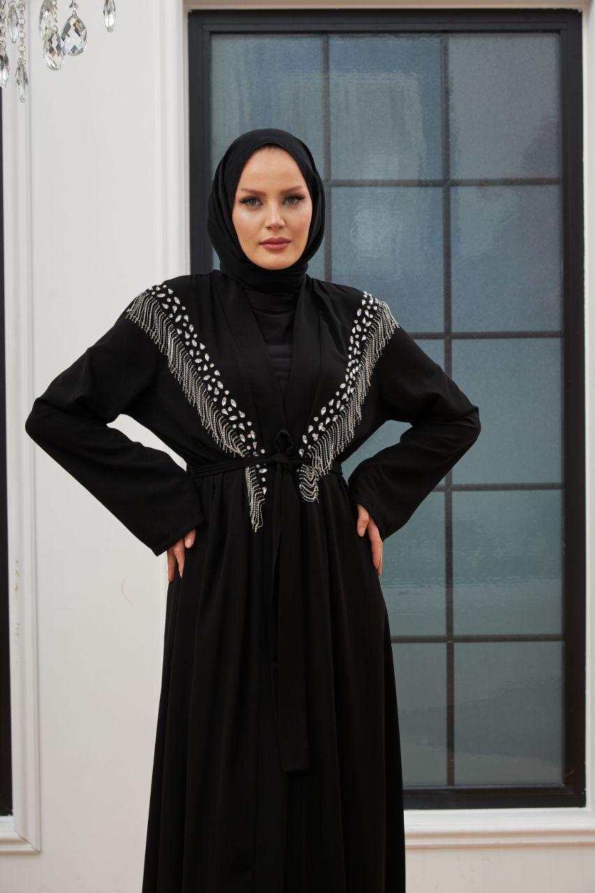 Etrucci 3938 Siyah Abaya