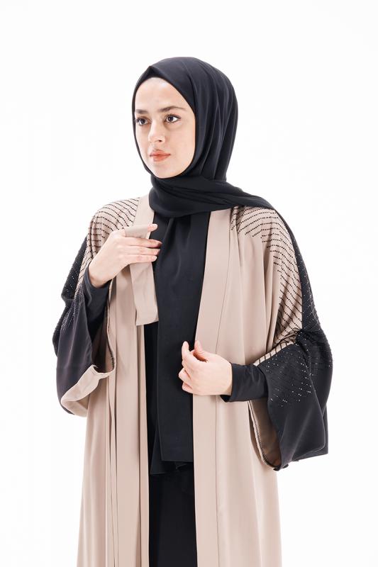 Etrucci Hu132 Siyah Abaya