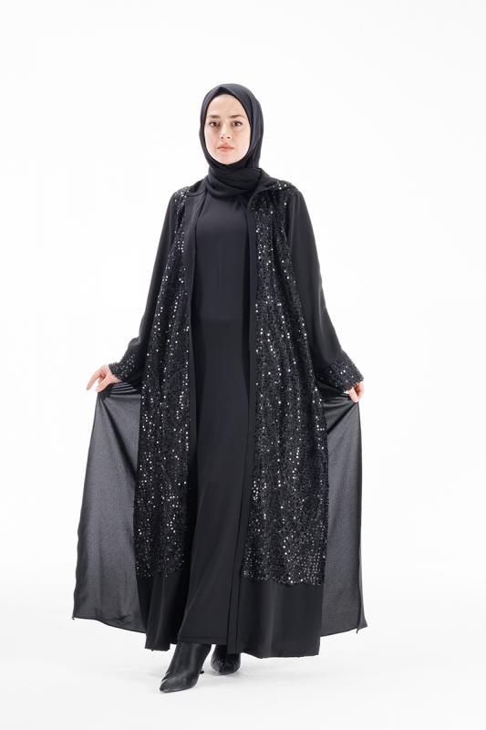 Orhan 10-1143 Siyah Abaya