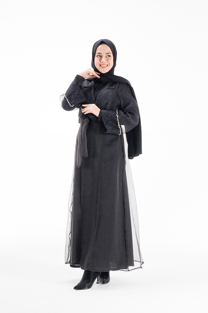 Etrucci 3855 Siyah Abaya