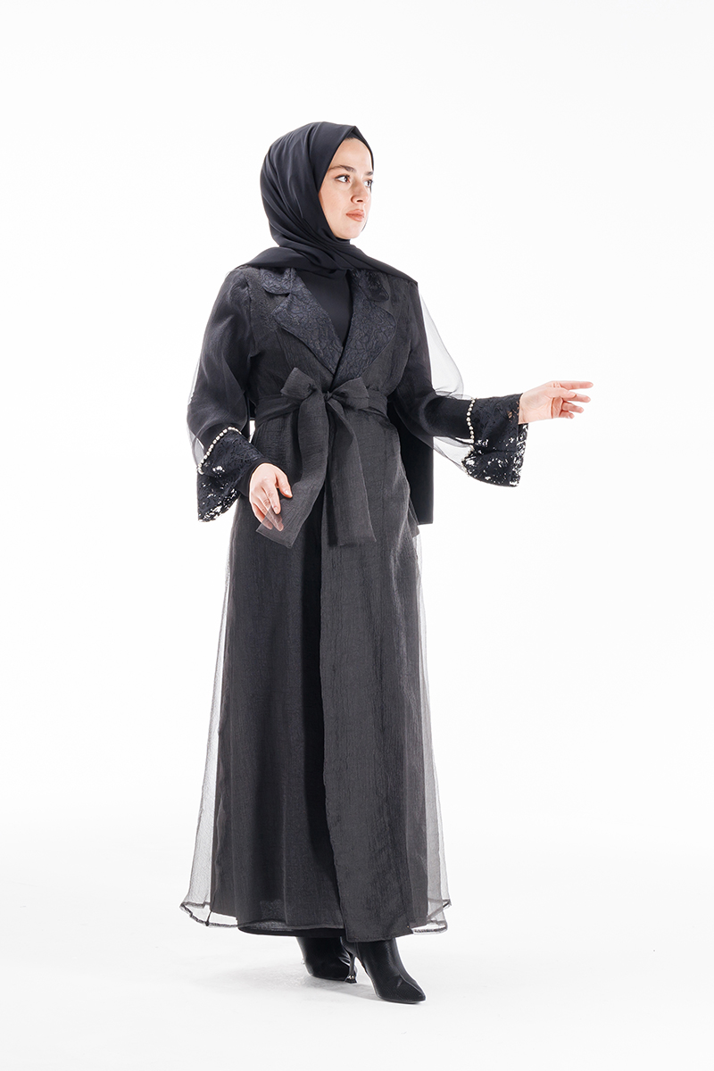 Etrucci 3855 Siyah Abaya