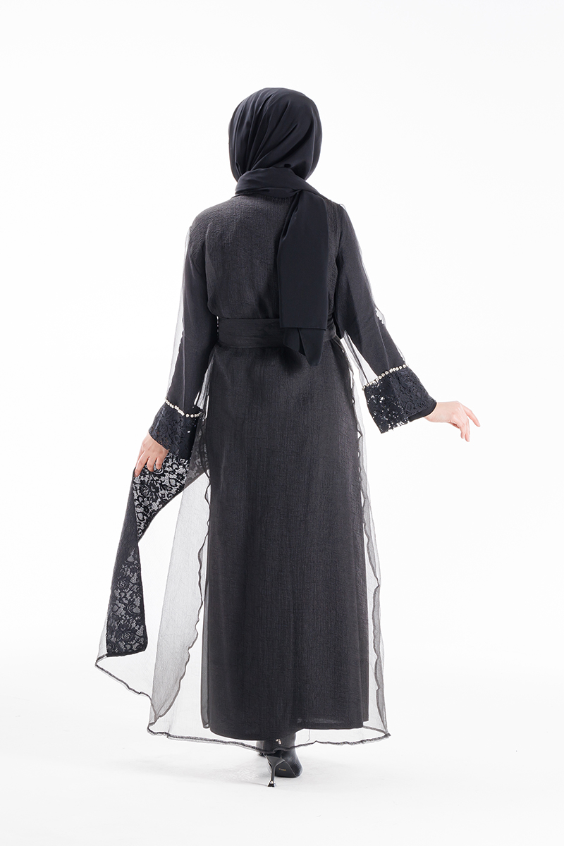 Etrucci 3855 Siyah Abaya