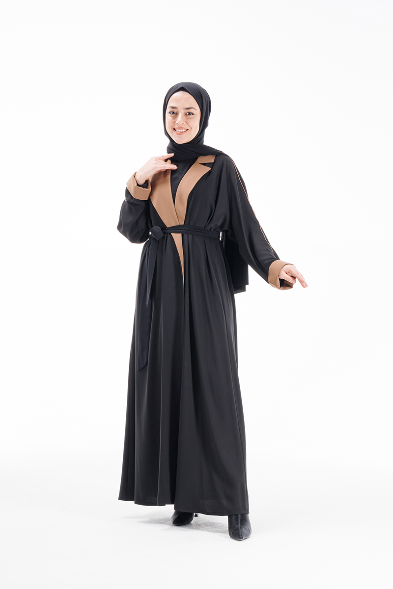 Etrucci 6038 Siyah Abaya