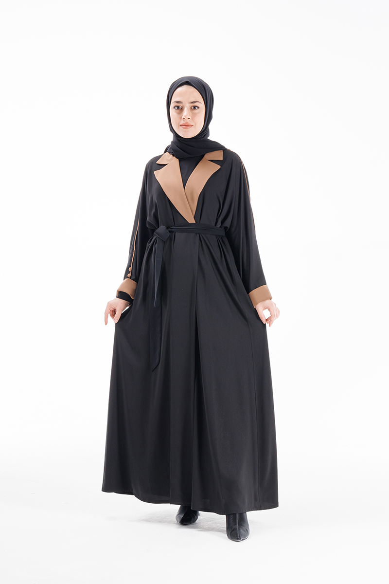 Etrucci 6038 Siyah Abaya