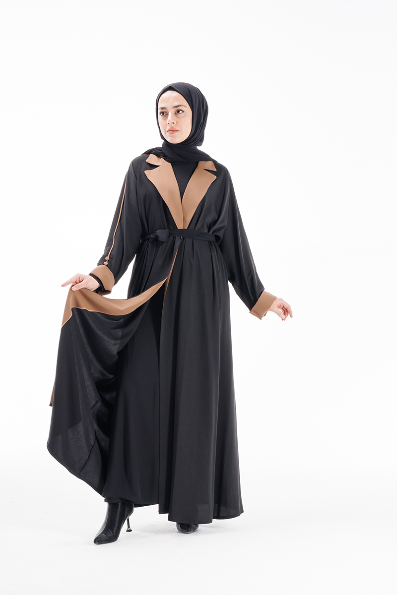 Etrucci 6038 Siyah Abaya