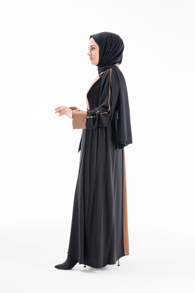 Etrucci 6038 Siyah Abaya