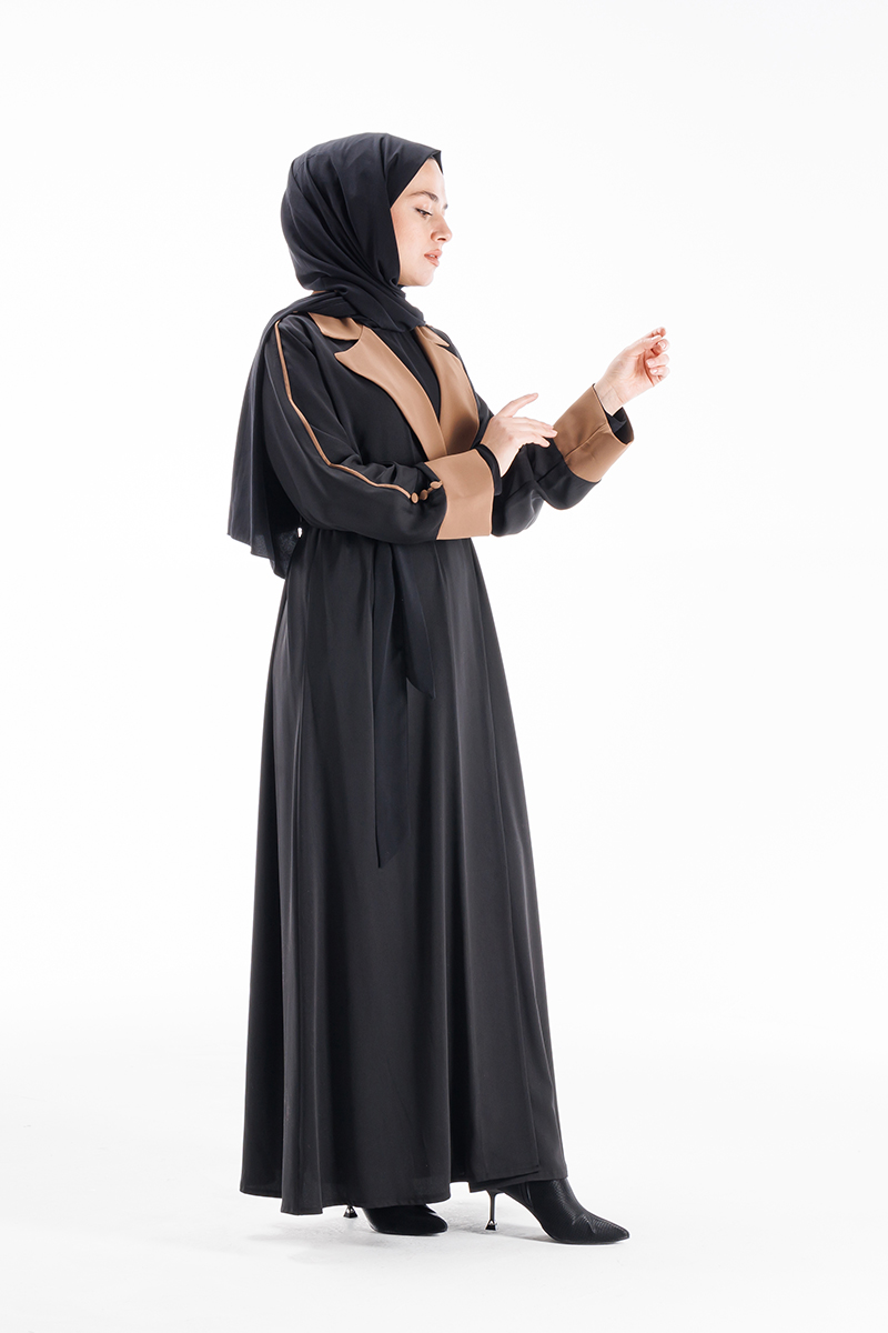 Etrucci 6038 Siyah Abaya