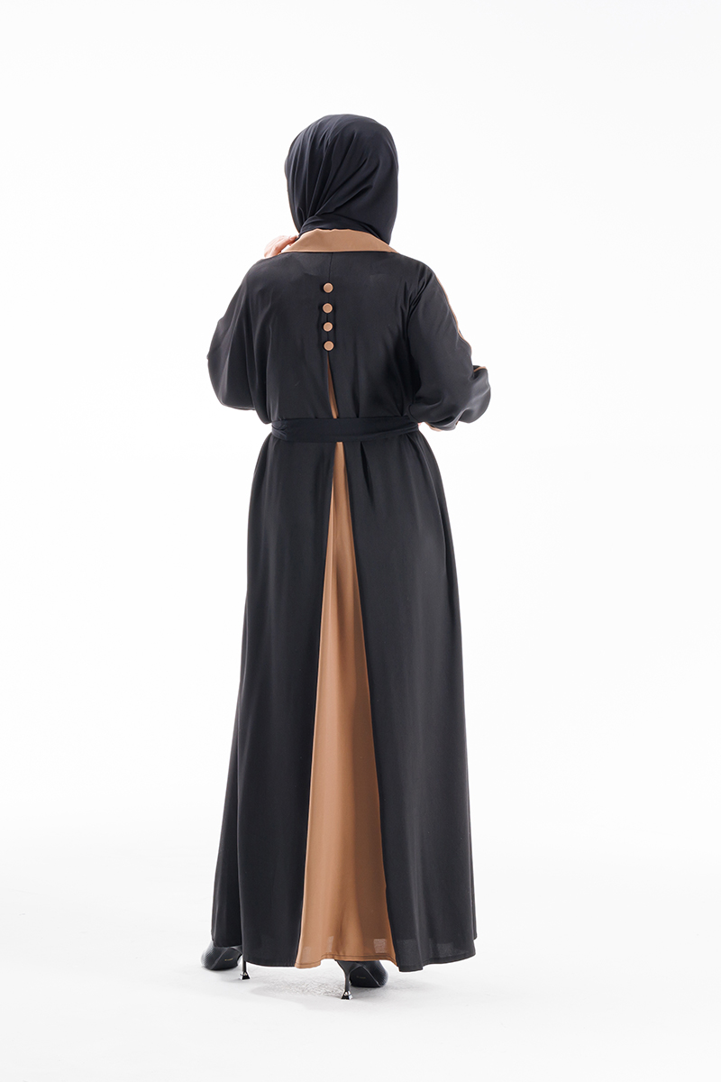 Etrucci 6038 Siyah Abaya