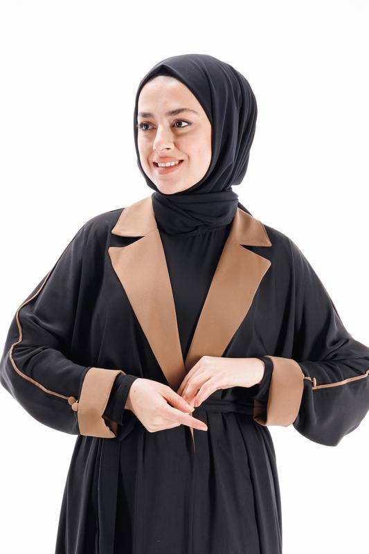 Etrucci 6038 Siyah Abaya