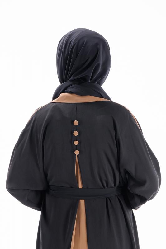 Etrucci 6038 Siyah Abaya