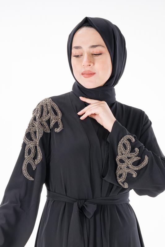 Hatice Ulaş Ha08 Siyah Abaya