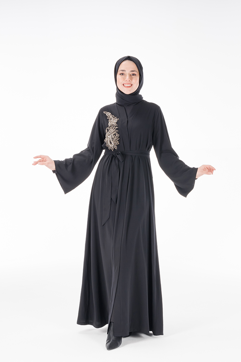 Hatice Ulaş Ha07 Siyah Abaya