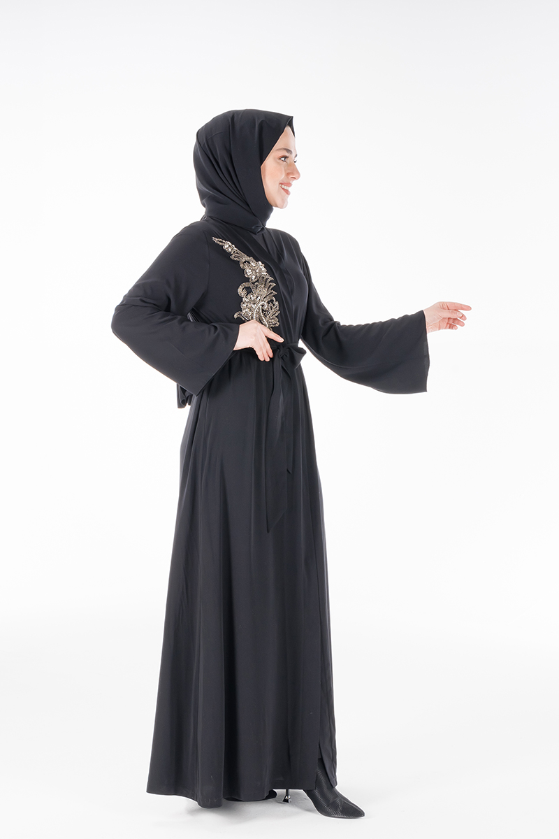 Hatice Ulaş Ha07 Siyah Abaya