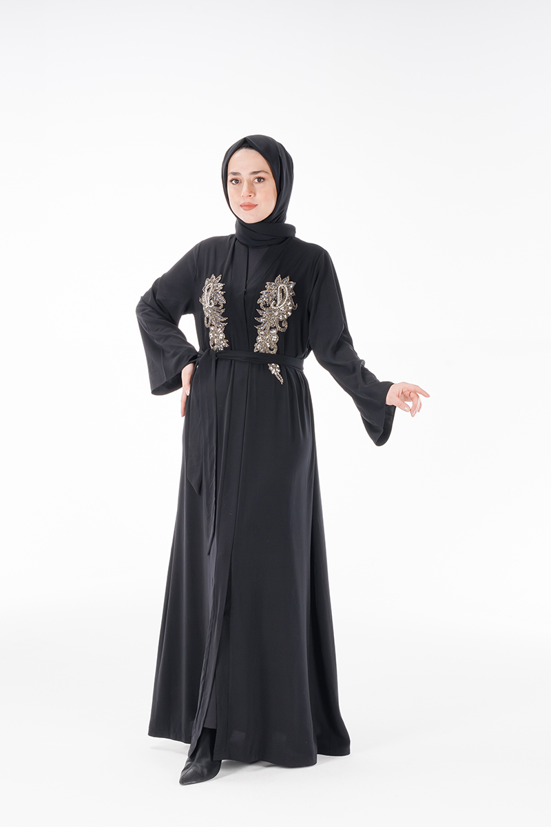 Hatice Ulaş Ha05 Siyah Abaya