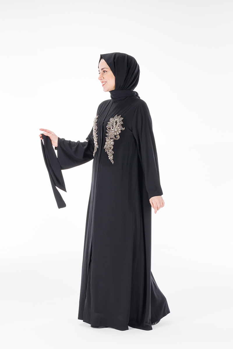 Hatice Ulaş Ha05 Siyah Abaya