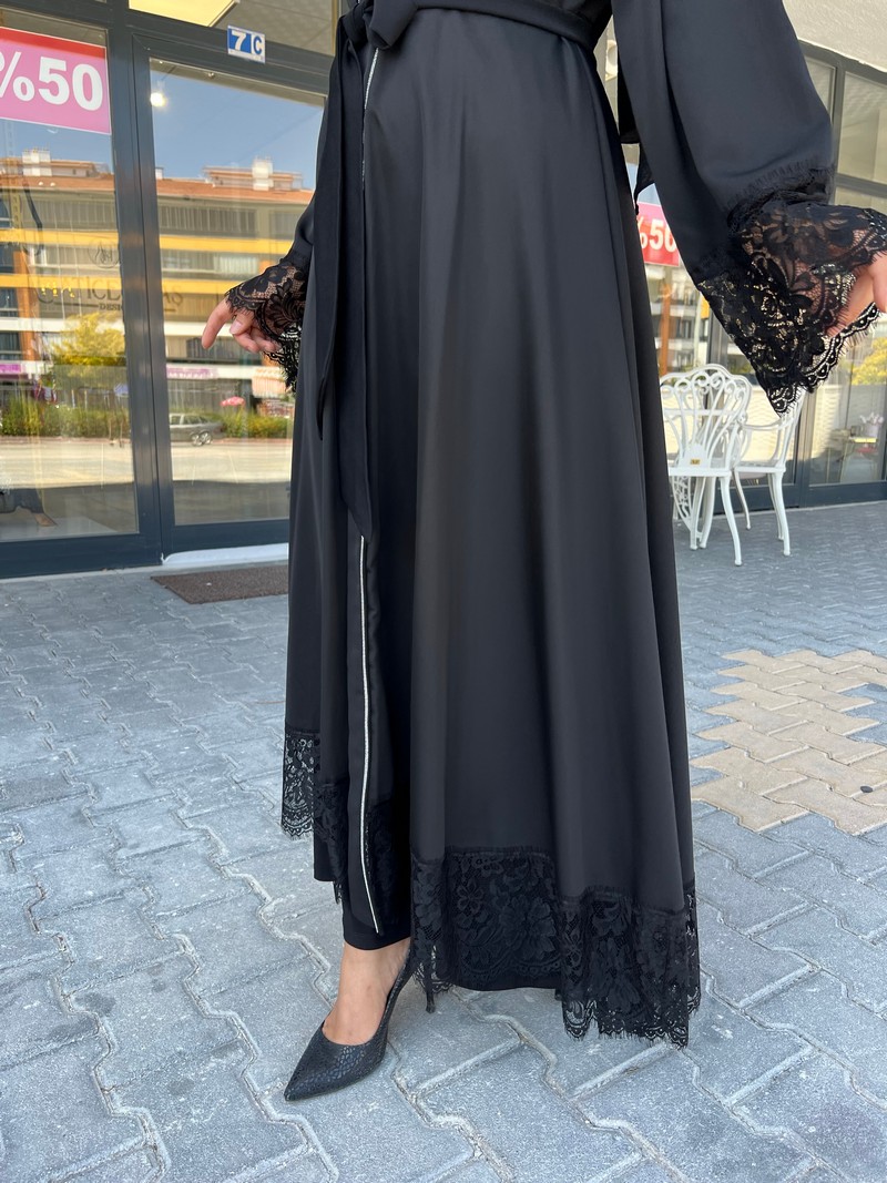 Tane Siyah  Abaya 4483