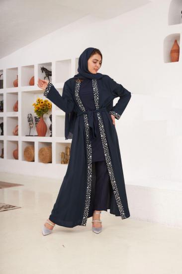 ETRUCCİ 3930 LACİVERT ABAYA