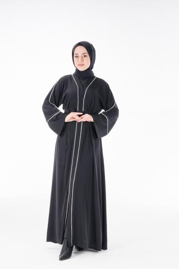 HATİCE ULAŞ ZH19 SİYAH ABAYA