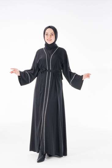 HATİCE ULAŞ ZH19 SİYAH ABAYA