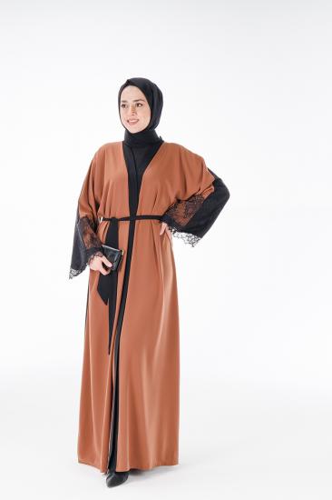 HATİCE ULAŞ ZH16 ÇİFT RENKLİ ABAYA