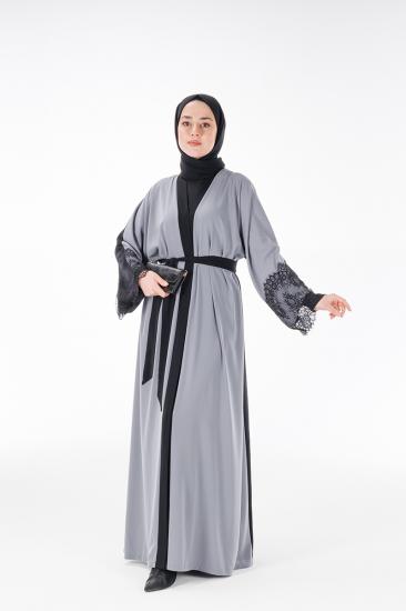 HATİCE ULAŞ ZH14 ÇİFT RENKLİ ABAYA