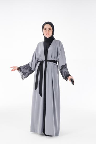 HATİCE ULAŞ ZH14 ÇİFT RENKLİ ABAYA