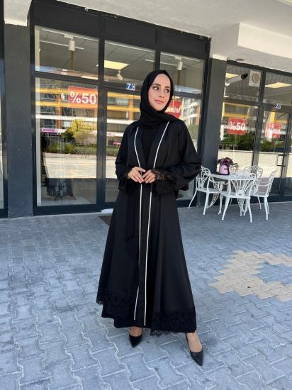 Tane Siyah  Abaya 4483